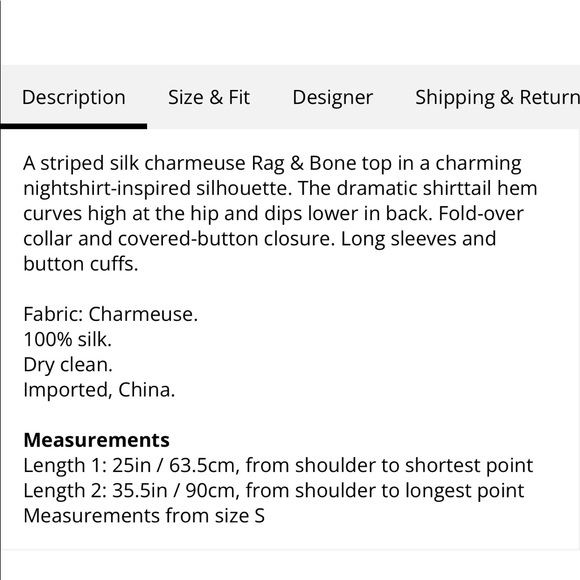 rag and bone nightingale blouse Small - Picture 3 of 12